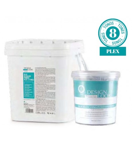 Decolorante en Polvo Azul 8 Tonos con Plex Design Look.